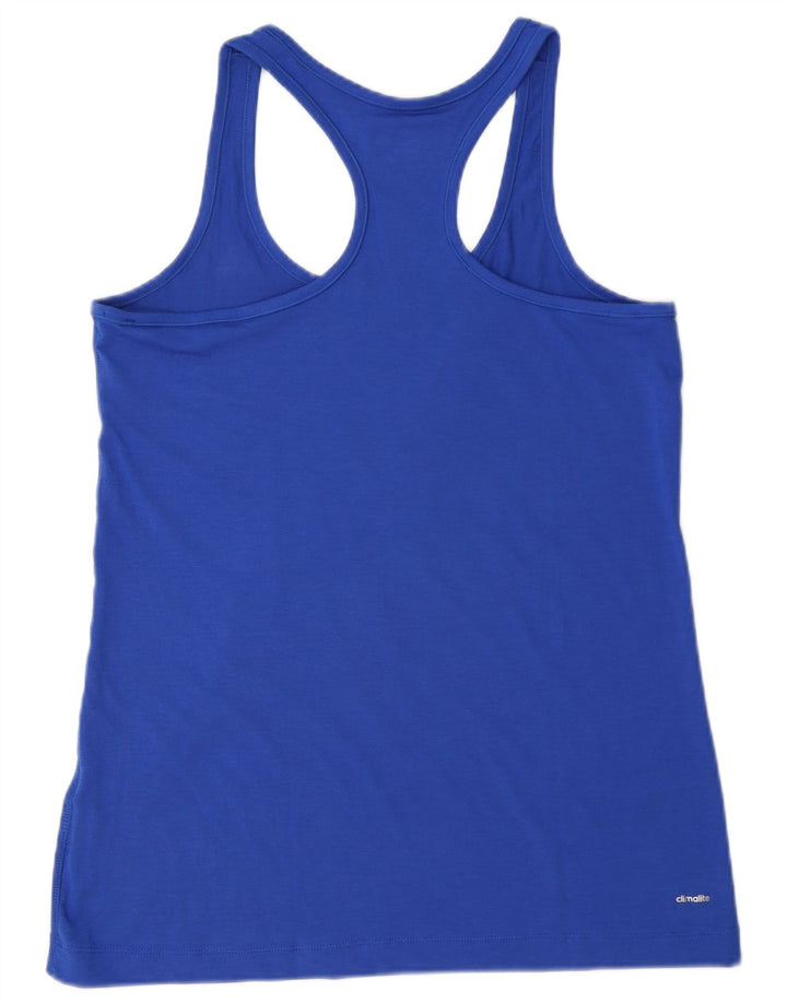 Adidas Damen Climalite Vest Top UK 12/14 Mittelblau