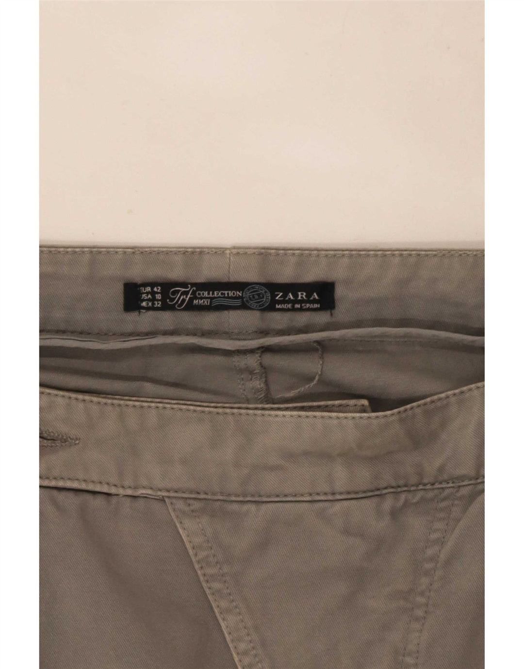 Zara Damen Trafaluc Pegged Minirock EU 42 Large W32 Grau