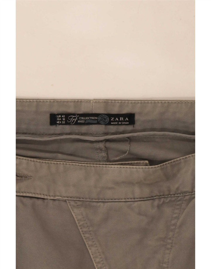 Zara Damen Trafaluc Pegged Minirock EU 42 Large W32 Grau