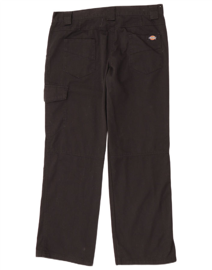 Dickies Damen gerade Cargohose UK 14 Large W32 L30 Schwarz Polyester