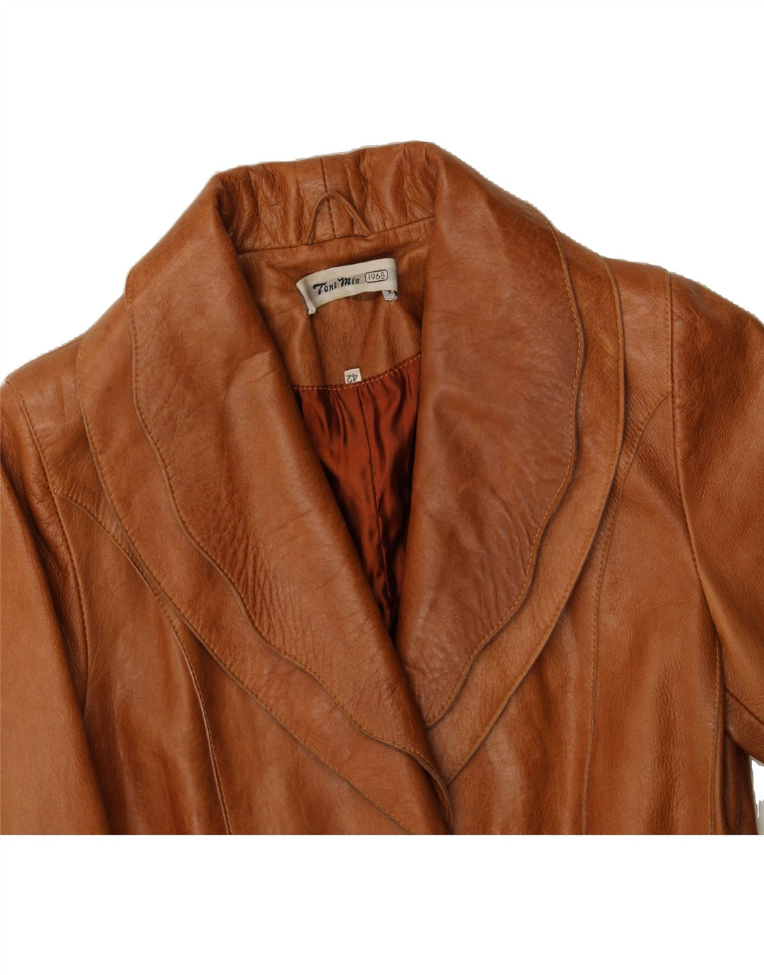 TONI MIR Womens Leather Jacket IT 42 Medium Brown Leather Vintage Toni Mir and Second-Hand Toni Mir from Messina Hembry 