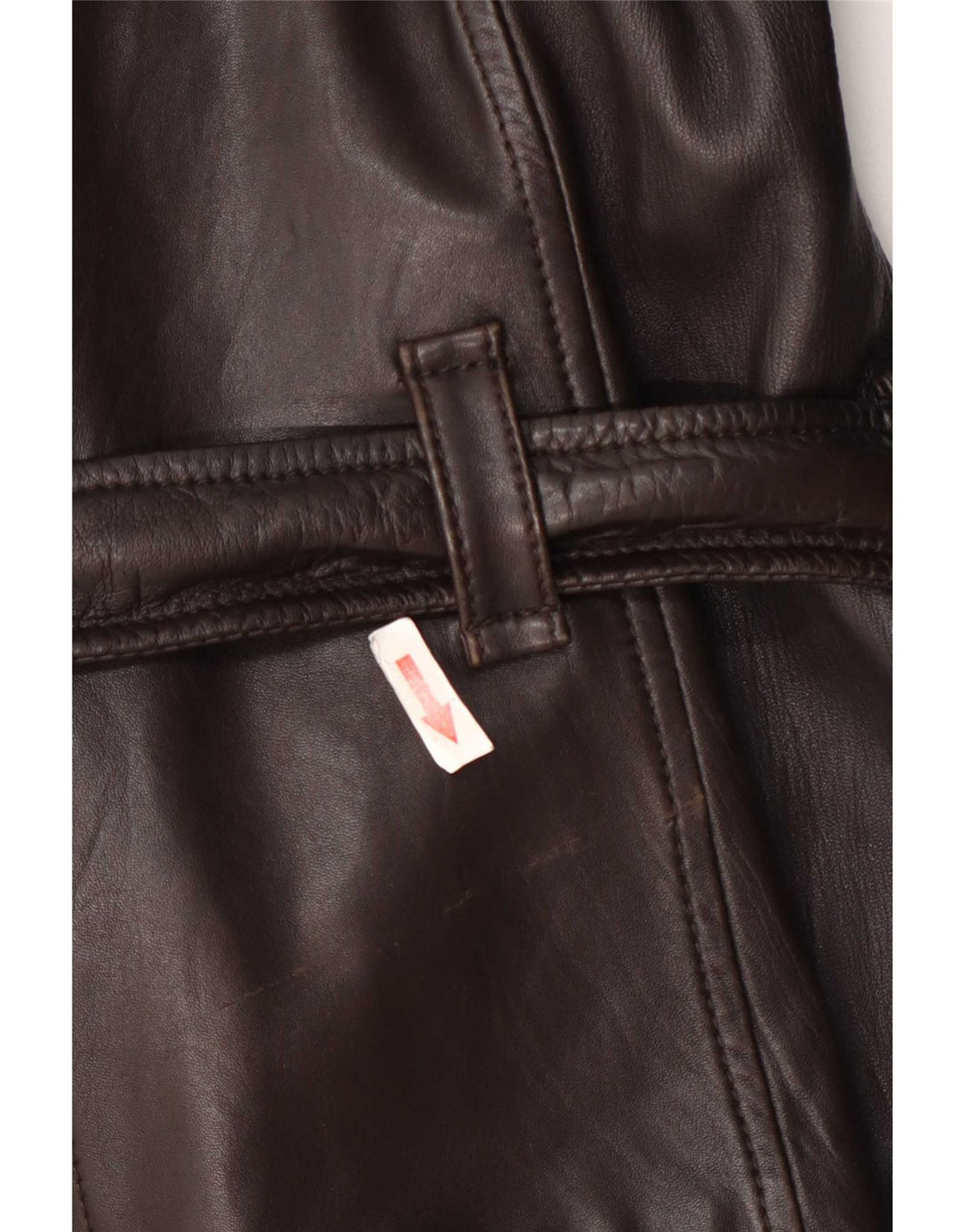 Esprit Damen Zweireihige Lederjacke UK 12 Mittelbraunes Lammleder