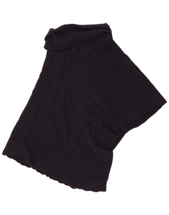 SEASALT Damen Crop Poncho Pullover Einheitsgröße Marineblaue Wolle