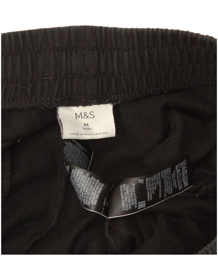 Marks & Spencer Herren-Trainingshose aus mittelschwarzer Baumwolle