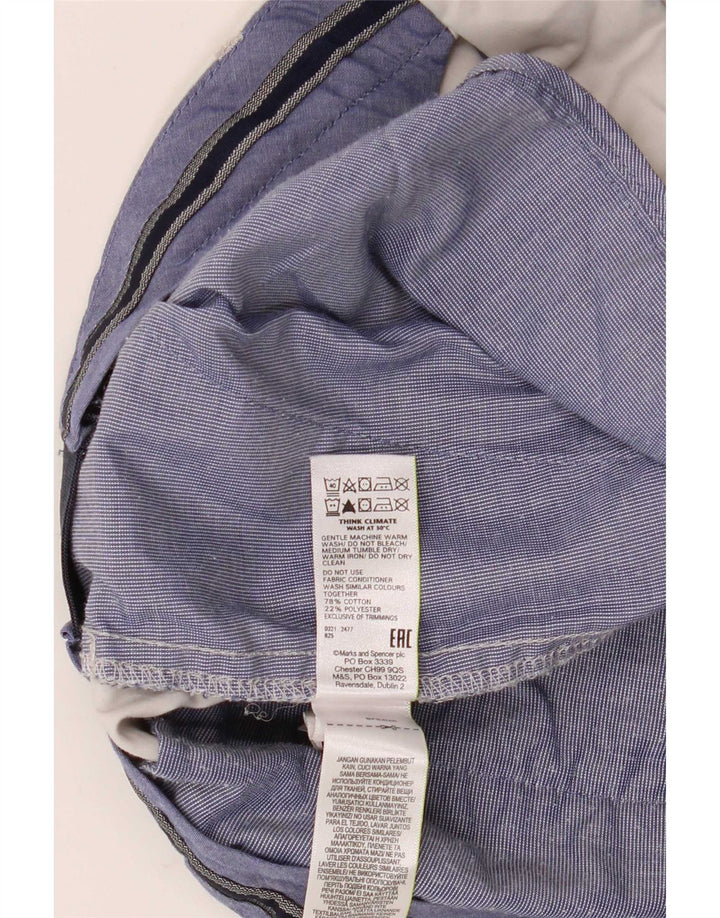 Marks & Spencer Herren Chinoshorts W36 Large Grau Baumwolle
