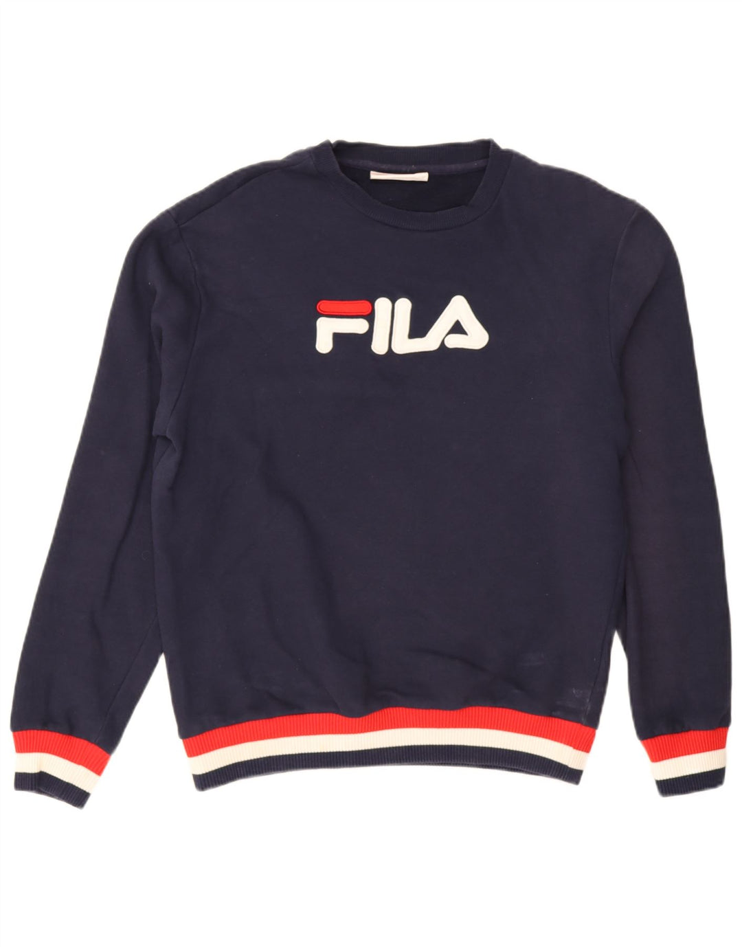 Fila Herren-Sweatshirt mit Grafik, mittlere marineblaue Baumwolle