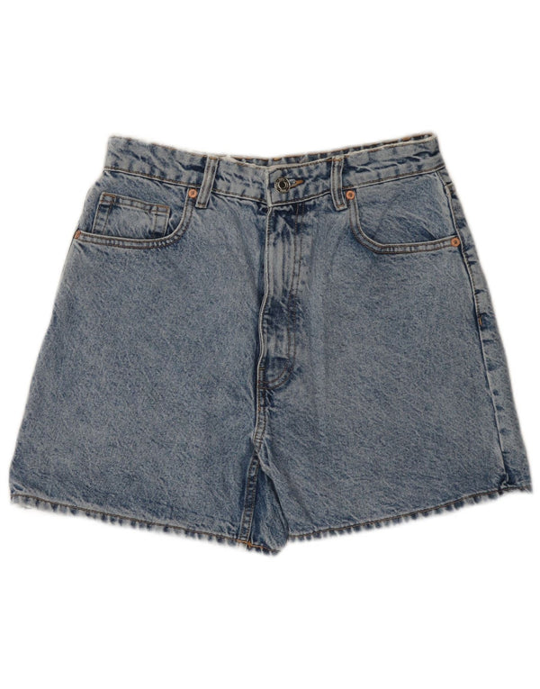 Zara Damen Jeansshorts EU 40 Medium W30 Blaue Baumwolle
