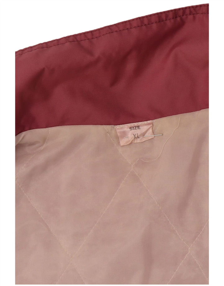 Vintage Herren Windjacke UK 42 XL Rosa Polyamid