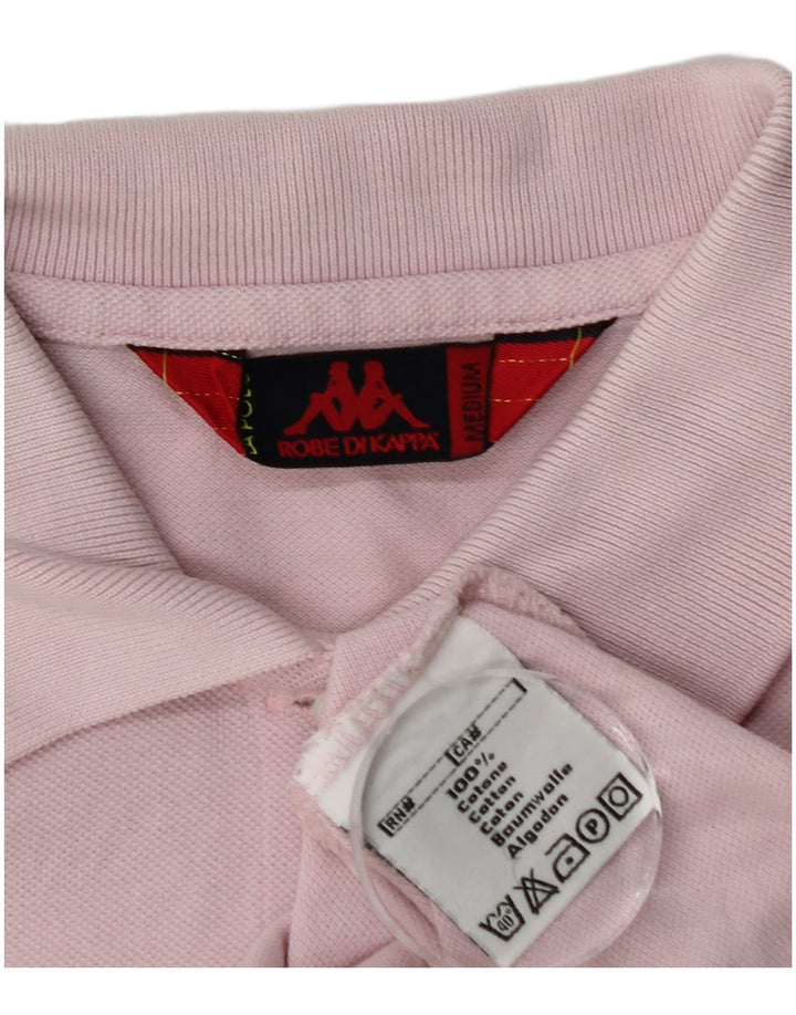 Kappa Damen Poloshirt UK 12 Mittelrosa Baumwolle