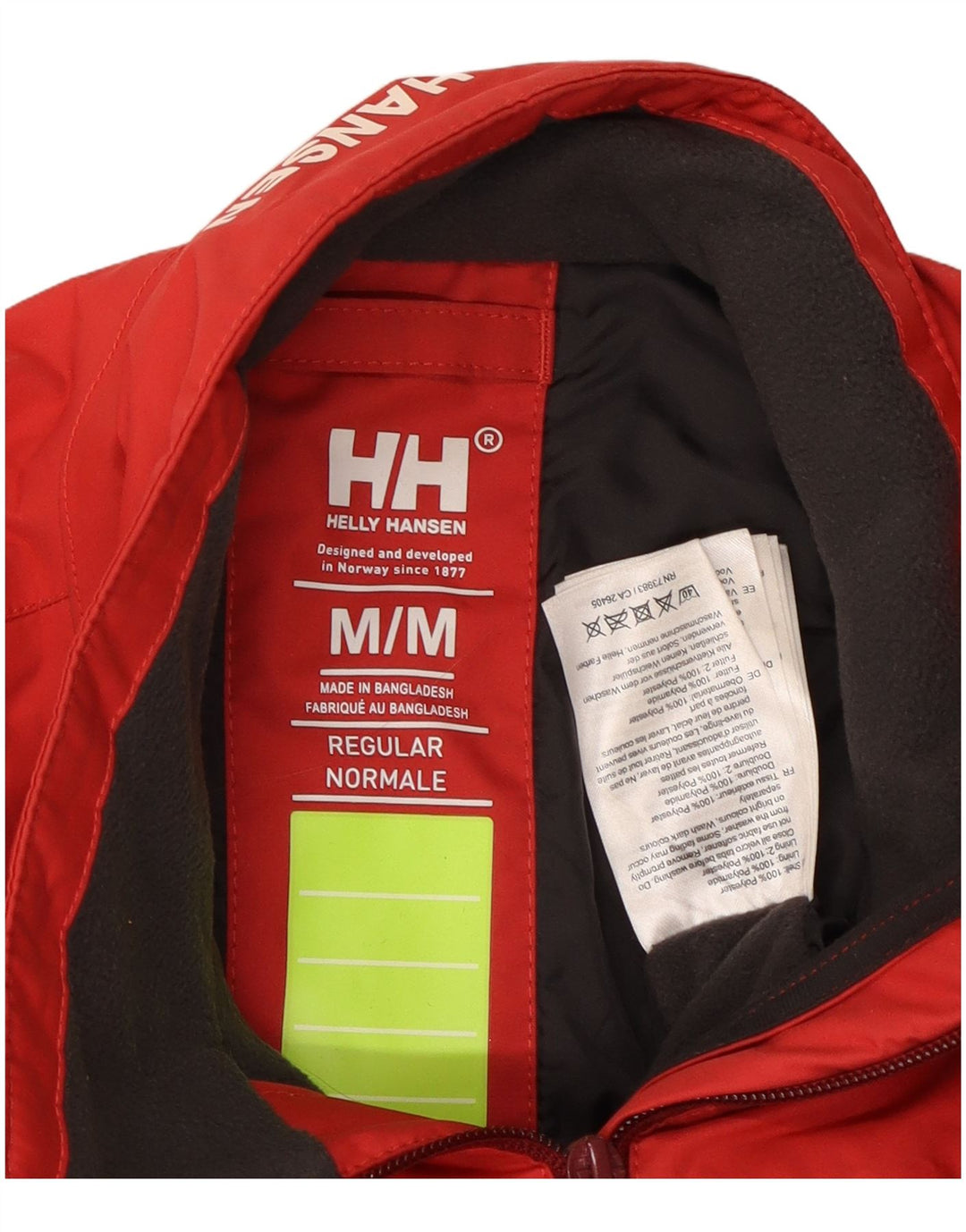 HELLY HANSEN Damen Graphic Windbreaker Jacke UK 14 Mittelrotes Polyester