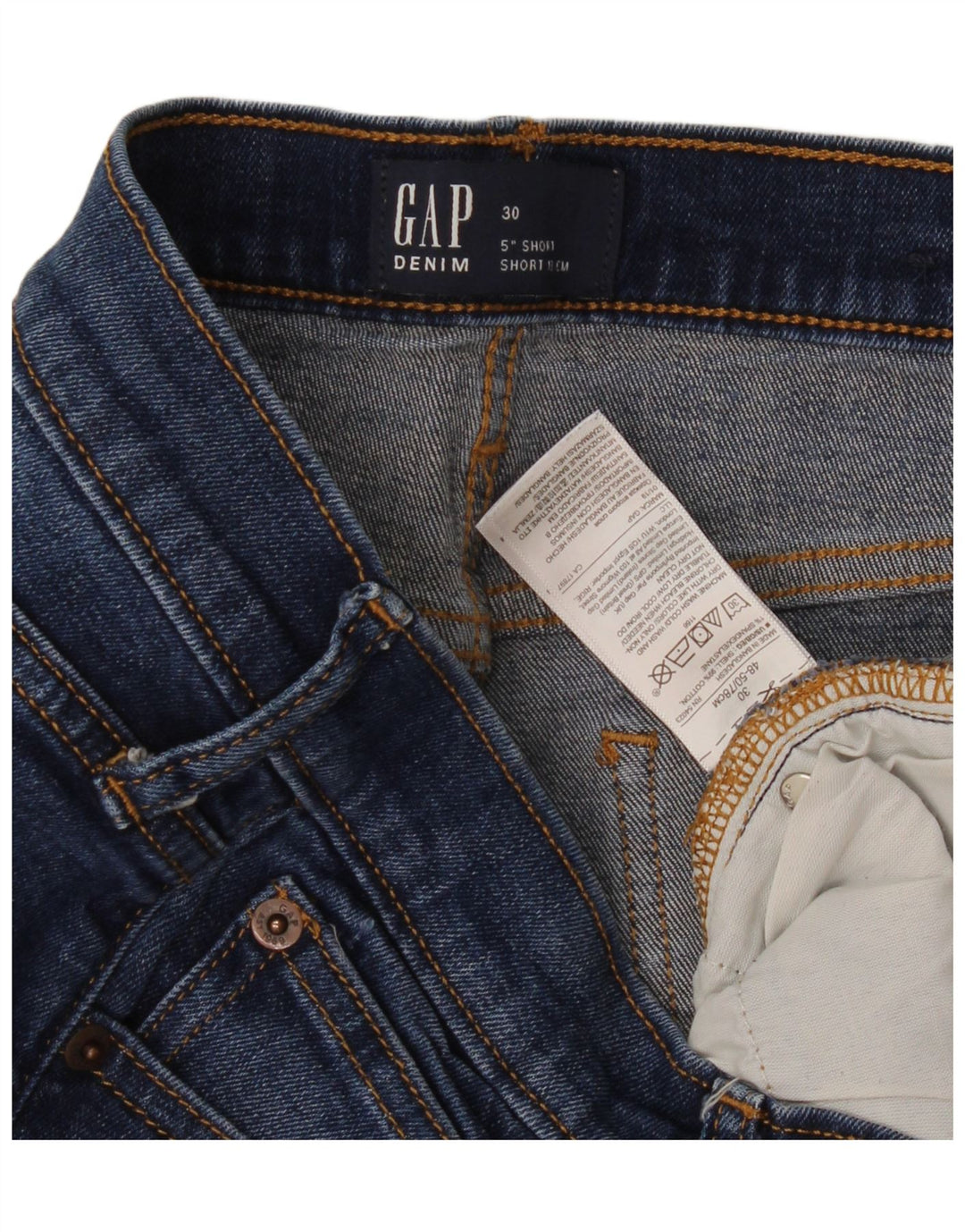 Gap Damen Jeansshorts W30 mittelblaue Baumwolle