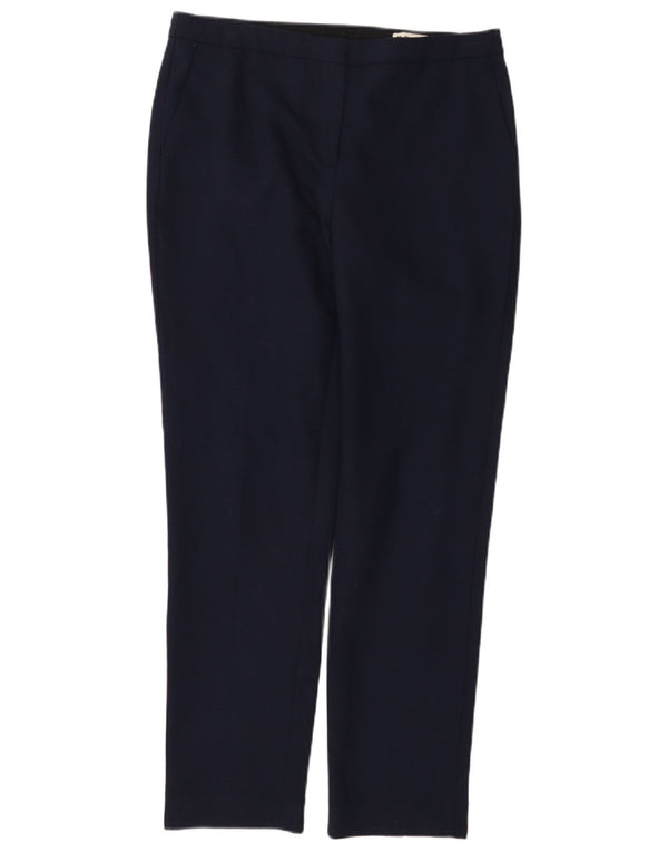 Reiss Damen Slim Chinohose UK 12 Medium W32 L29 Marineblaue Wolle