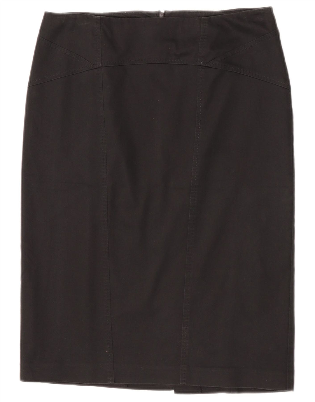Oasis Damen Bleistiftrock UK 12 Medium W30 Schwarze Baumwolle