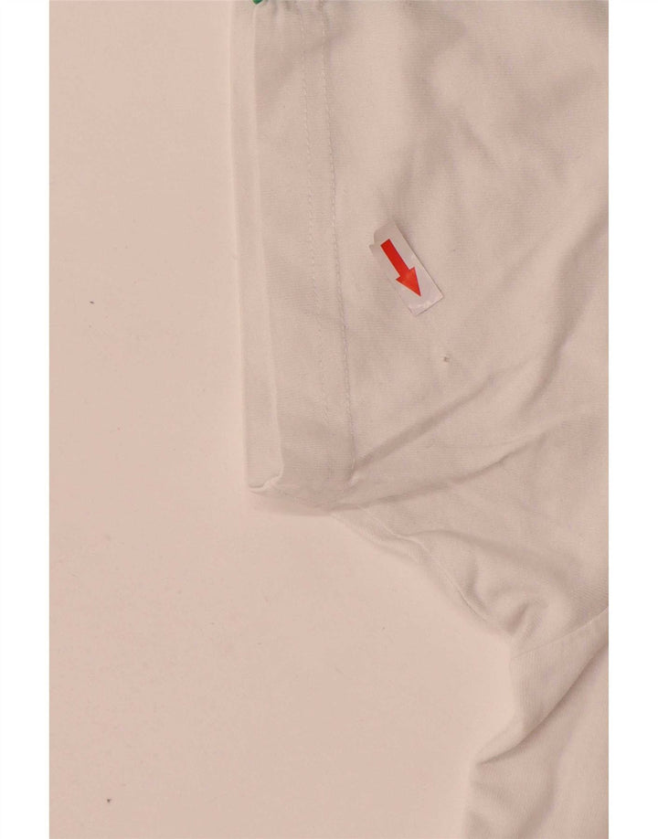Ellesse Herren-T-Shirt mit Grafik, Größe S, weiße Baumwolle