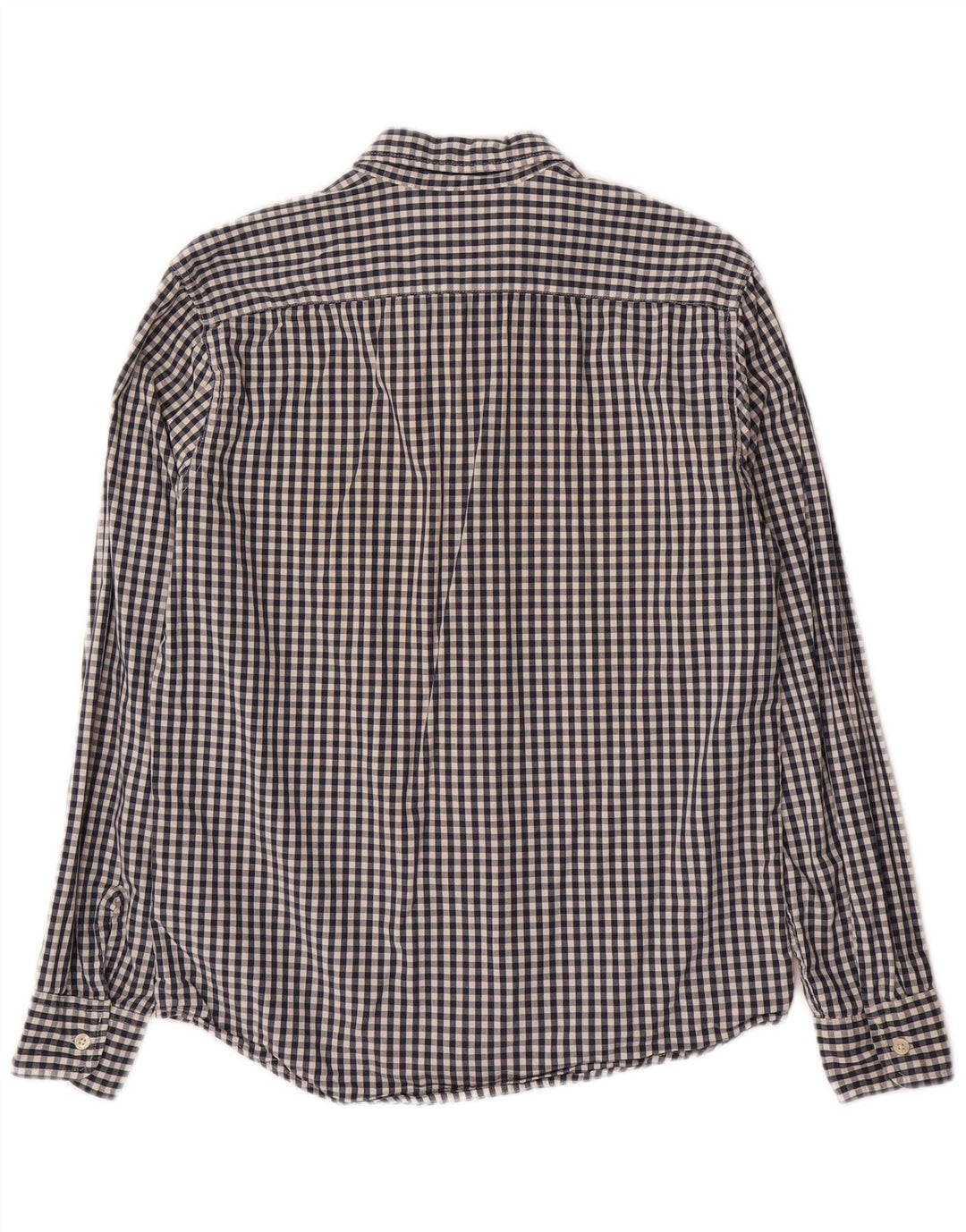 LEVI'S Herrenhemd aus mittelblauer Gingham-Baumwolle in Marineblau