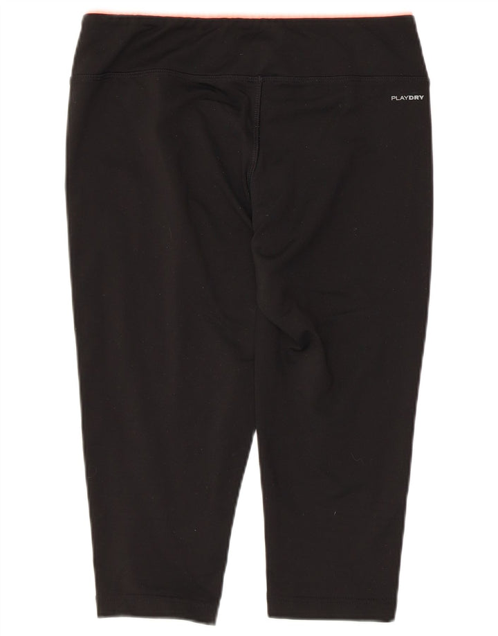 Reebok Damen Taillierte Capri-Leggings UK 14 Medium Schwarz Polyester