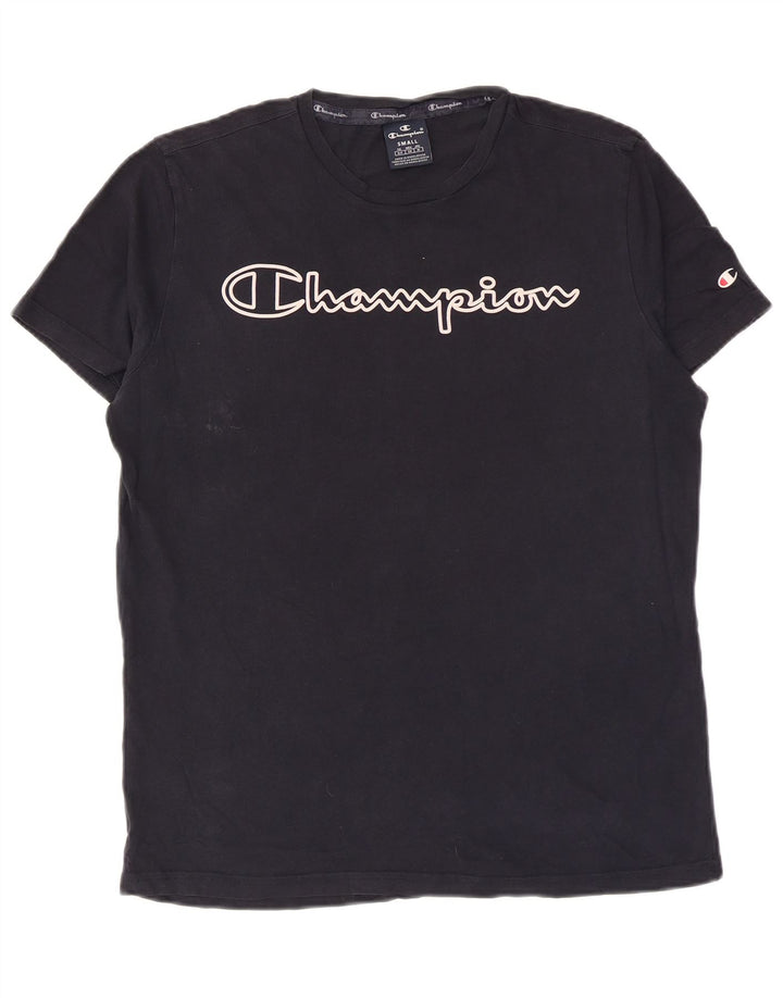 Champion Herren-T-Shirt mit Grafik, Größe S, Marineblau