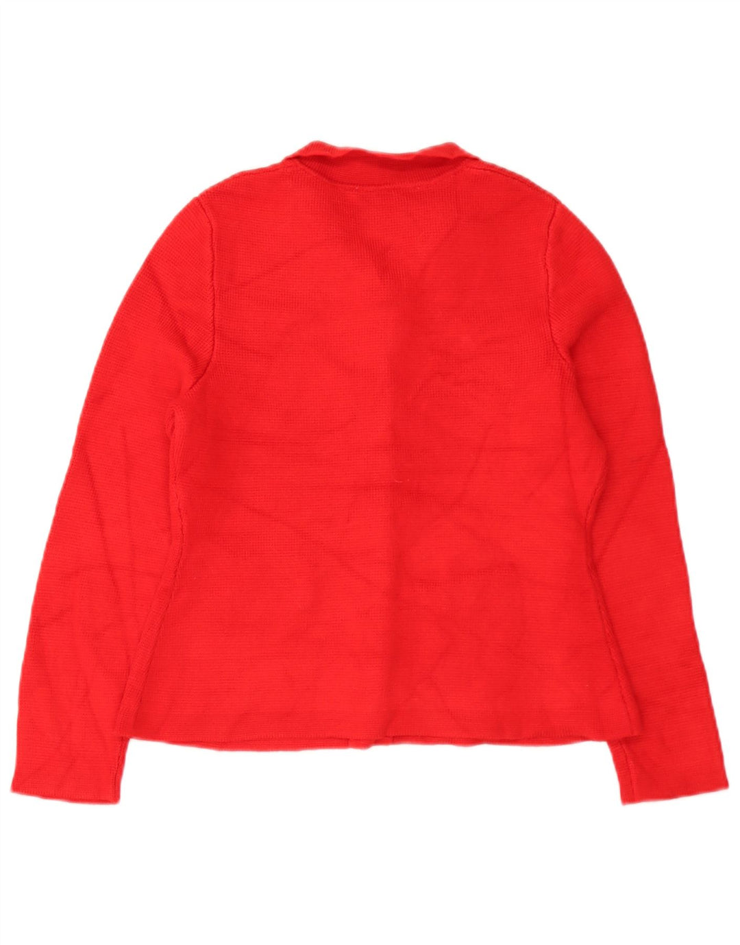 Zara Damen-Cardigan-Pullover UK 12 Mittelrote Viskose