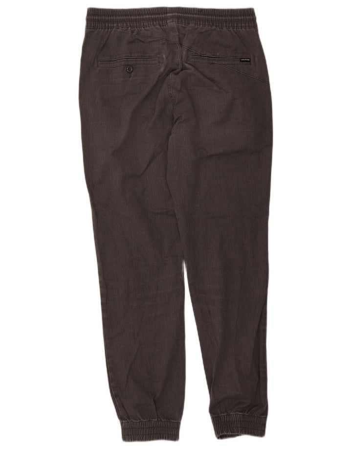 Volcom Damen Jogger-Chinohose, Größe M, W30, L27, Grau, Baumwolle