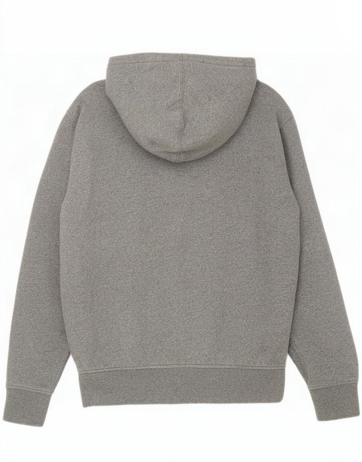 Gap Herren-Kapuzenpullover mit Reißverschluss, klein, grau gefleckte Baumwolle