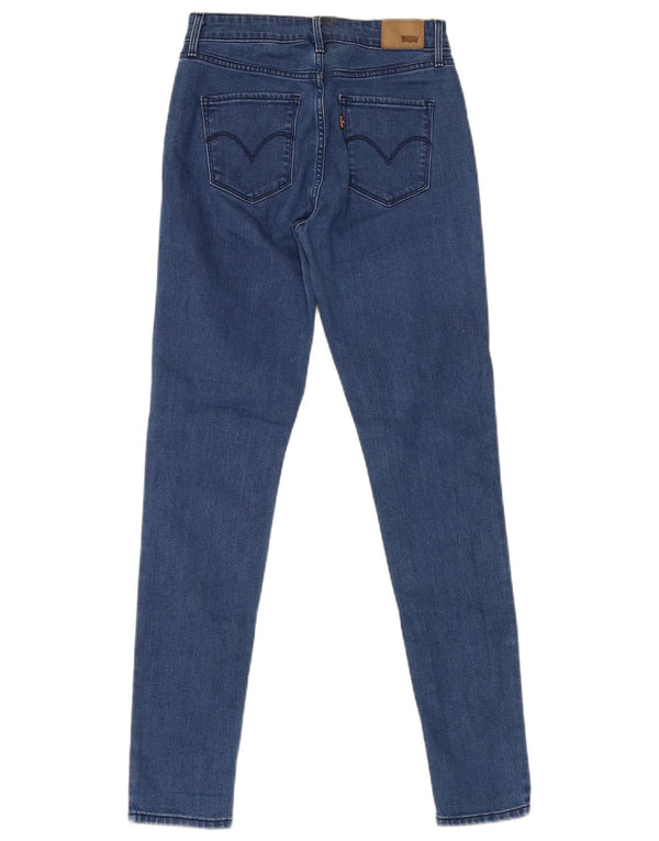 Levi's Damen High Rise Skinny Jeans W26 L30 Blaue Baumwolle