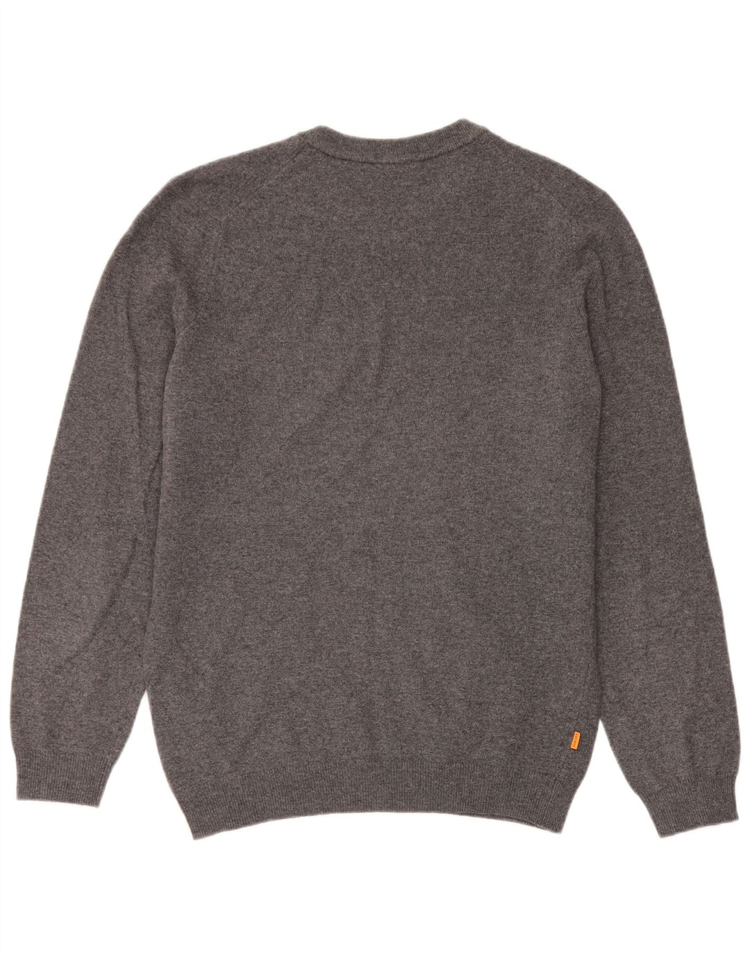 Timberland Herren-Pullover mit Rundhalsausschnitt, mittelgraue Wolle