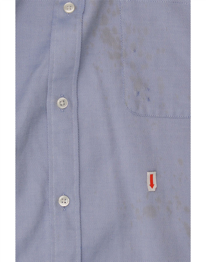 TOMMY HILFIGER Mens Regular Fit Shirt Size 18 2XL Blue Vintage Tommy Hilfiger and Second-Hand Tommy Hilfiger from Messina Hembry 