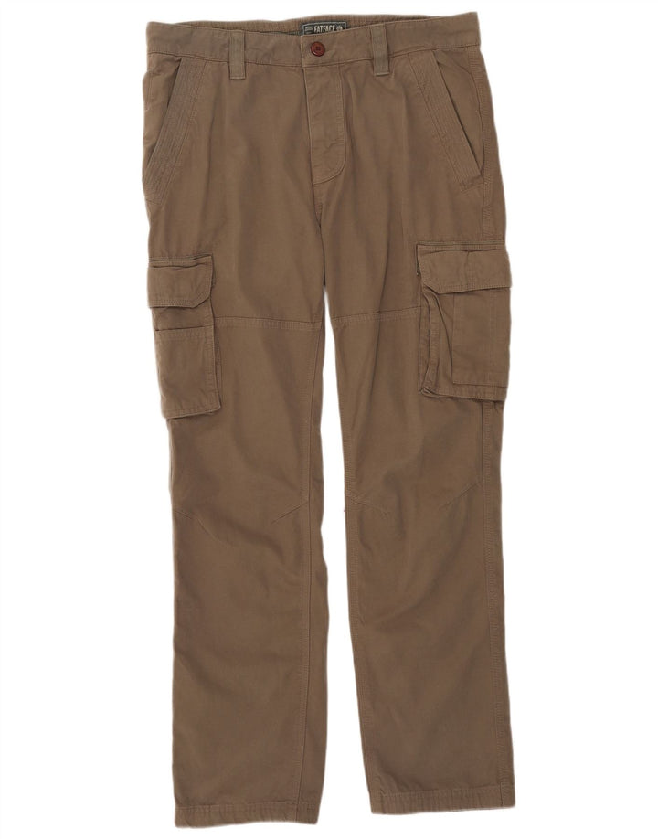Fat Face Herren gerade Cargohose W34 L31 Khaki