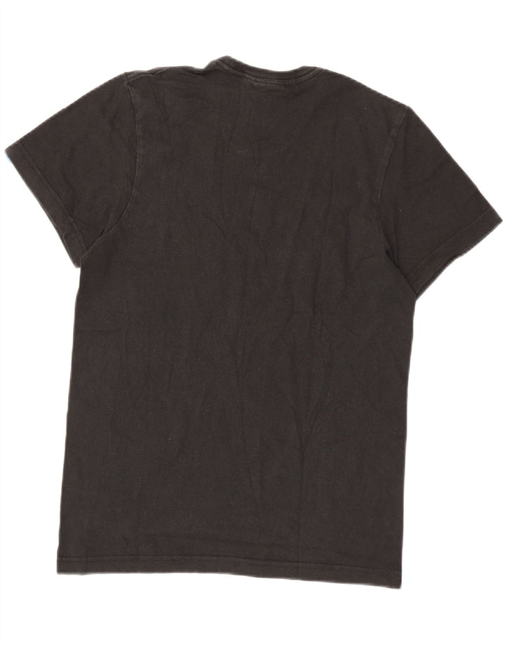 ADIDAS Herren Grafik T-Shirt Top Small Schwarz Baumwolle