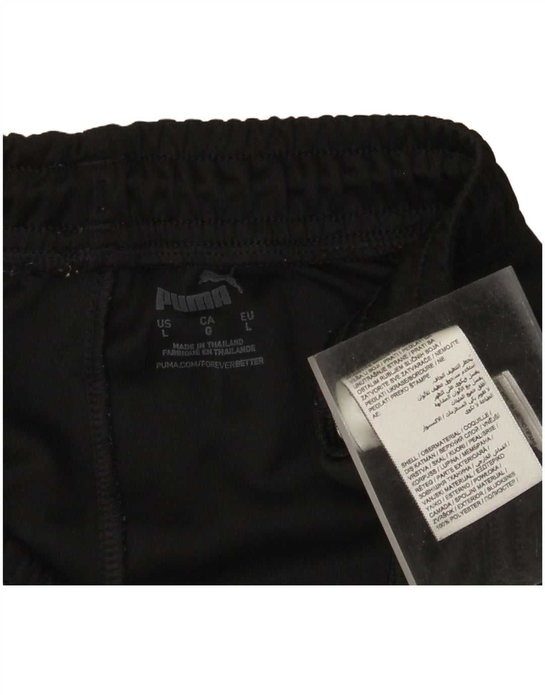 Puma Herren-Trainingshose, Jogginghose, Größe L, Schwarz, Polyester