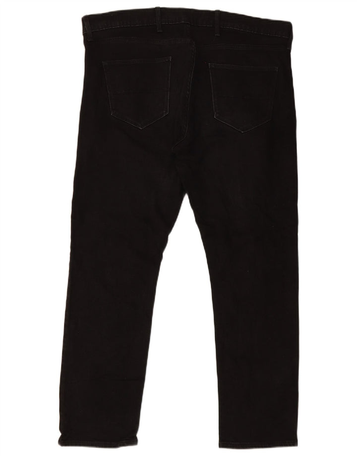 Marks & Spencer Slim-Jeans für Herren, W38, L29, schwarze Baumwolle