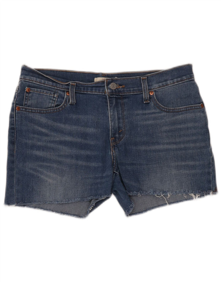 Levi's Damen Jeansshorts W29 mittelblaue Baumwolle