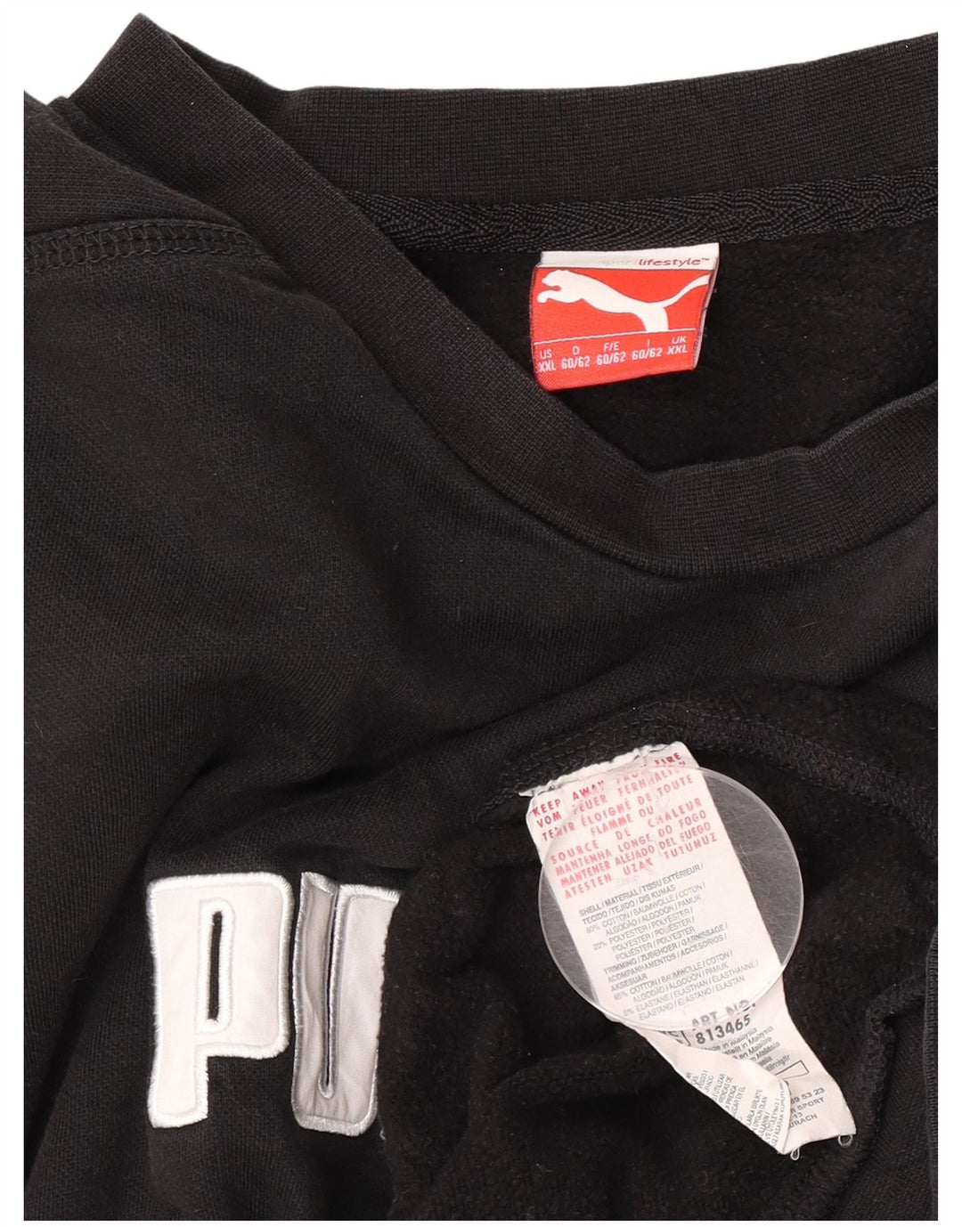 Puma Herren Graphic Sweatshirt Pullover 2XL Schwarz Baumwolle