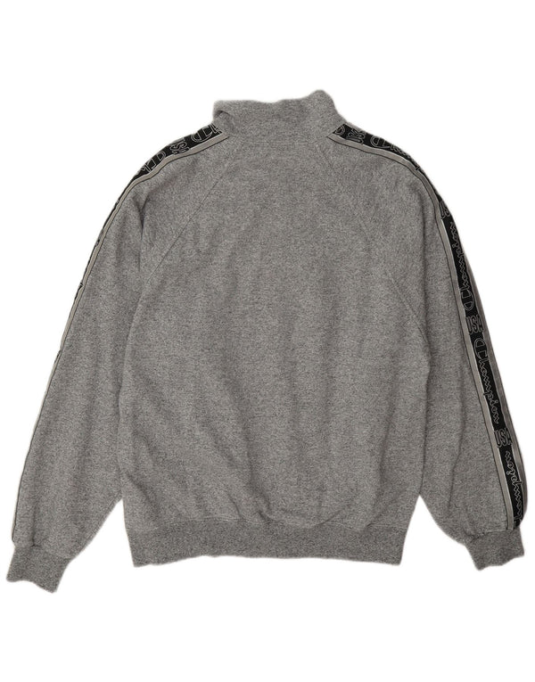 Champion Herren-Sweatshirt mit grafischem Reißverschluss, Größe L, Grau, Farbblock