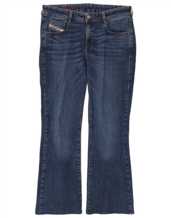 Diesel Bootcut-Jeans für Damen, W30, L28, marineblaue Baumwolle