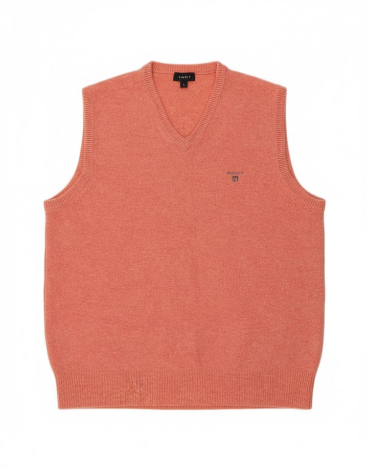 Gant Herren Weste Tank Top Große rosa Wolle