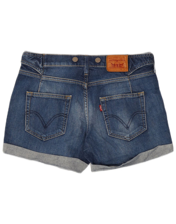 Levi's Damen Jeansshorts W30 mittelblaue Baumwolle