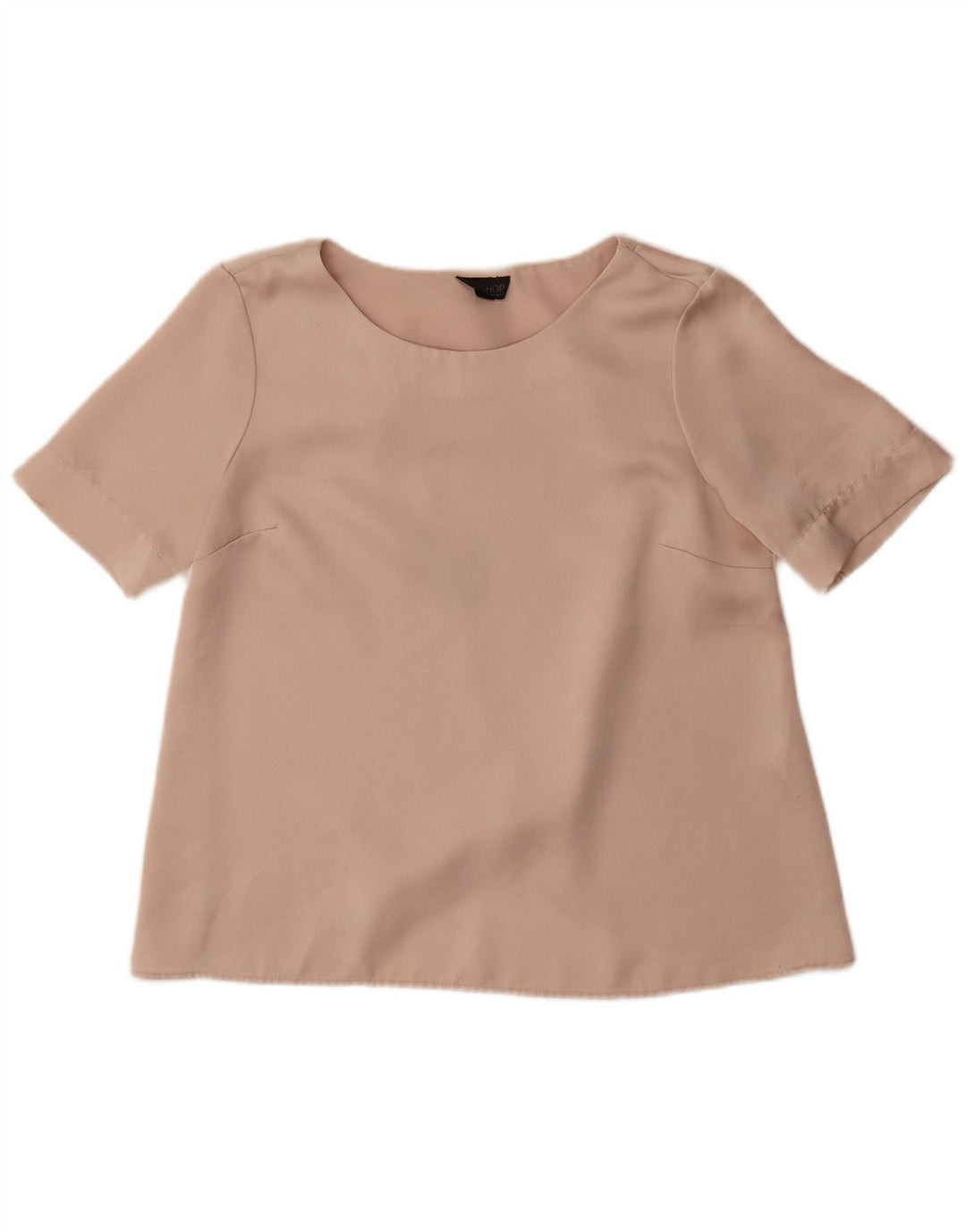 Topshop Damen-Blusenoberteil in Übergröße, UK 10, Größe S, Beige, Polyester