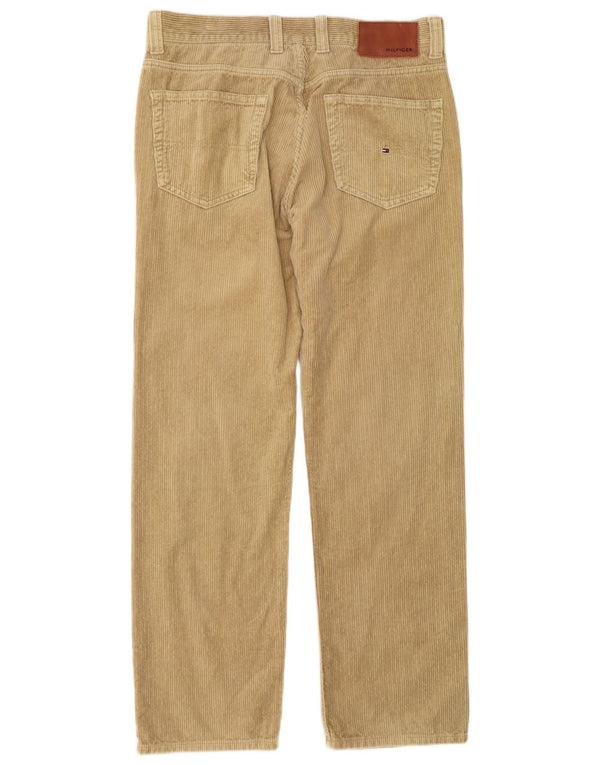 Tommy Hilfiger Herren gerade Cordhose W34 L32 Beige Baumwolle
