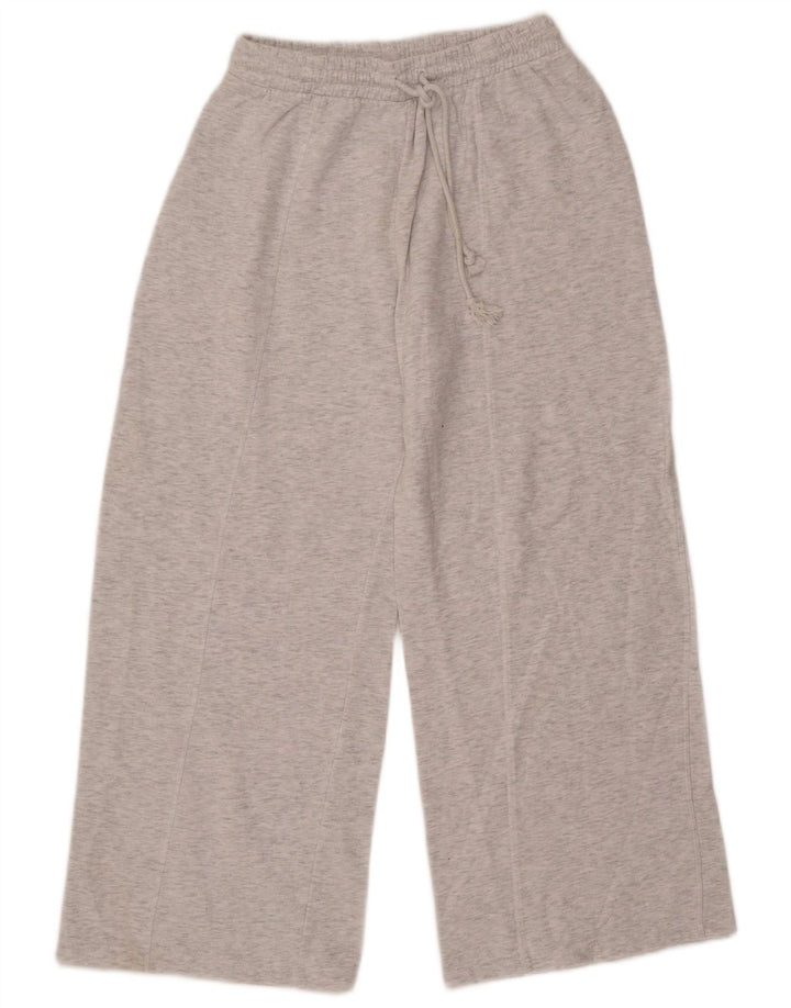 Zara Damen-Trainingshose, UK 12, mittelgrau gefleckte Baumwolle