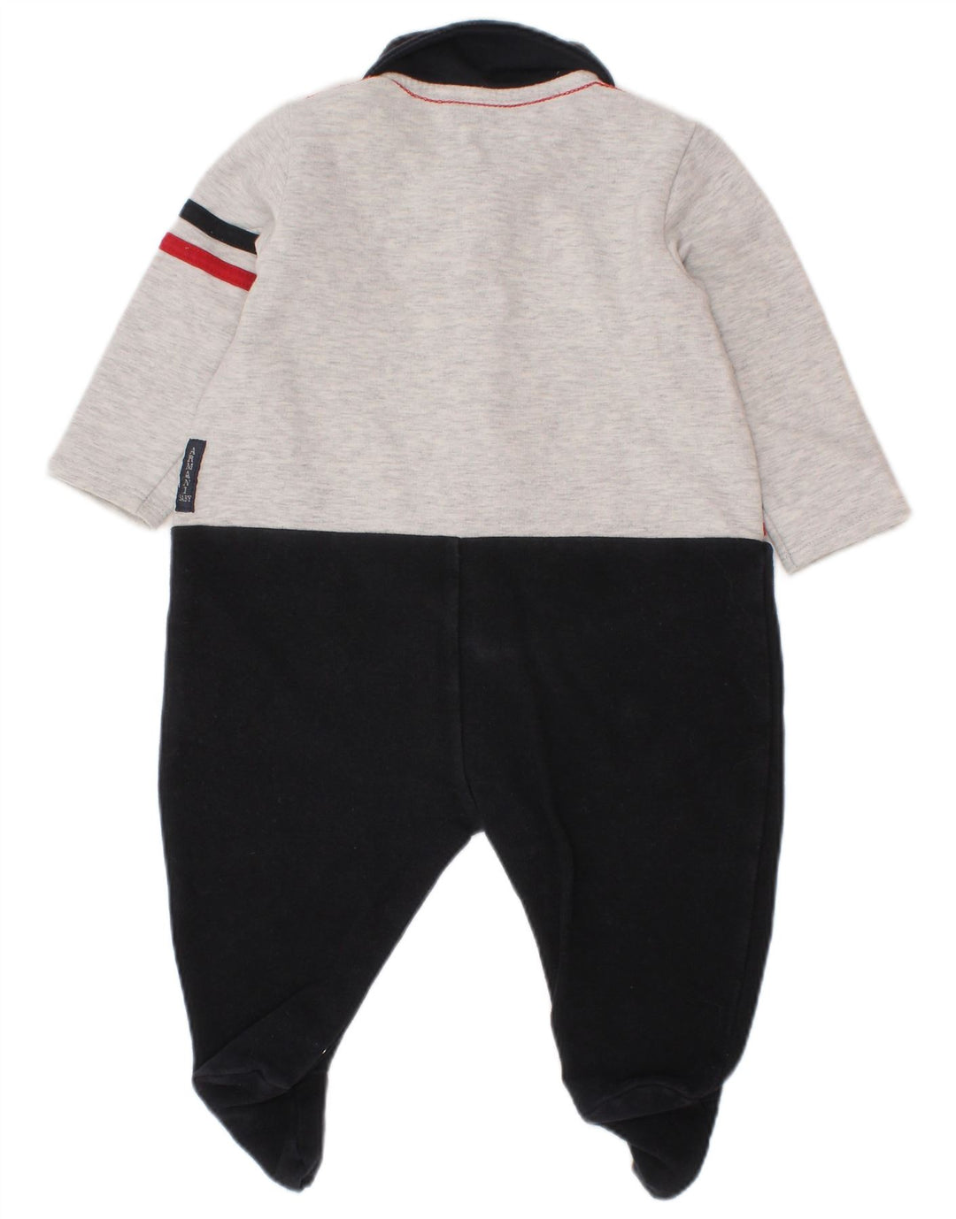 ARMANI BABY Baby-Jungen-Overall mit langen Ärmeln, 3–6 Monate, schwarzer Farbblock