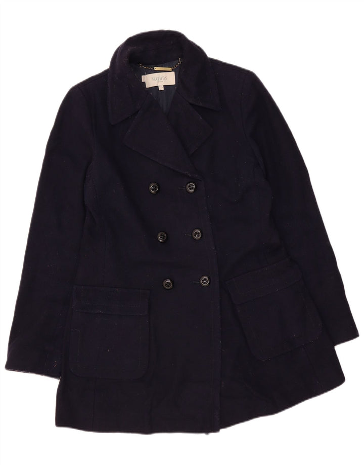 Hobbs Damen Zweireihiger Mantel UK 10 Small Marineblau