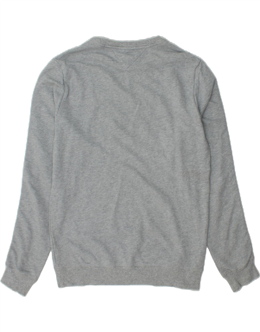 TOMMY HILFIGER Mens Graphic Sweatshirt Jumper Large Grey Cotton Vintage Tommy Hilfiger and Second-Hand Tommy Hilfiger from Messina Hembry 