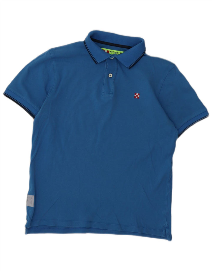 MC2 SAINT BARTH Herren-Poloshirt, klein, blaue Baumwolle
