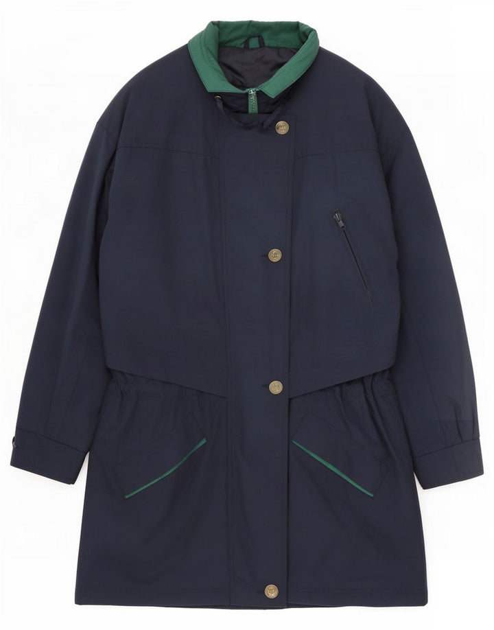 St. Bernard Damen Übergroßer Regenmantel UK 10 Small Marineblau Polyester