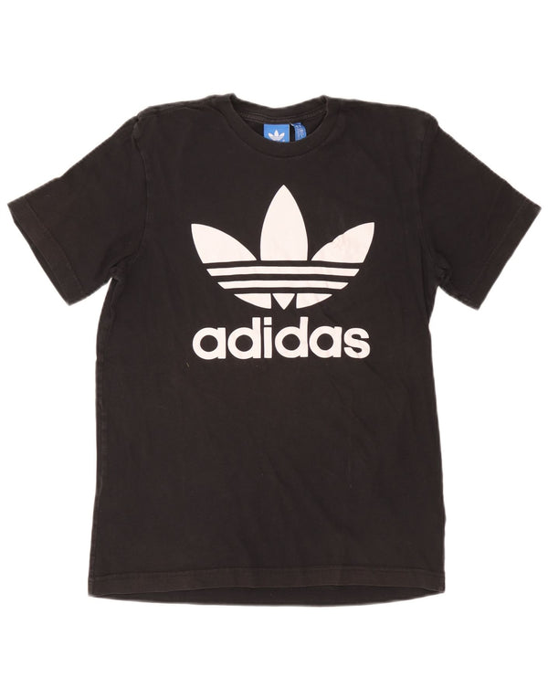 Adidas Herren Grafik T-Shirt Top Small Schwarz Baumwolle