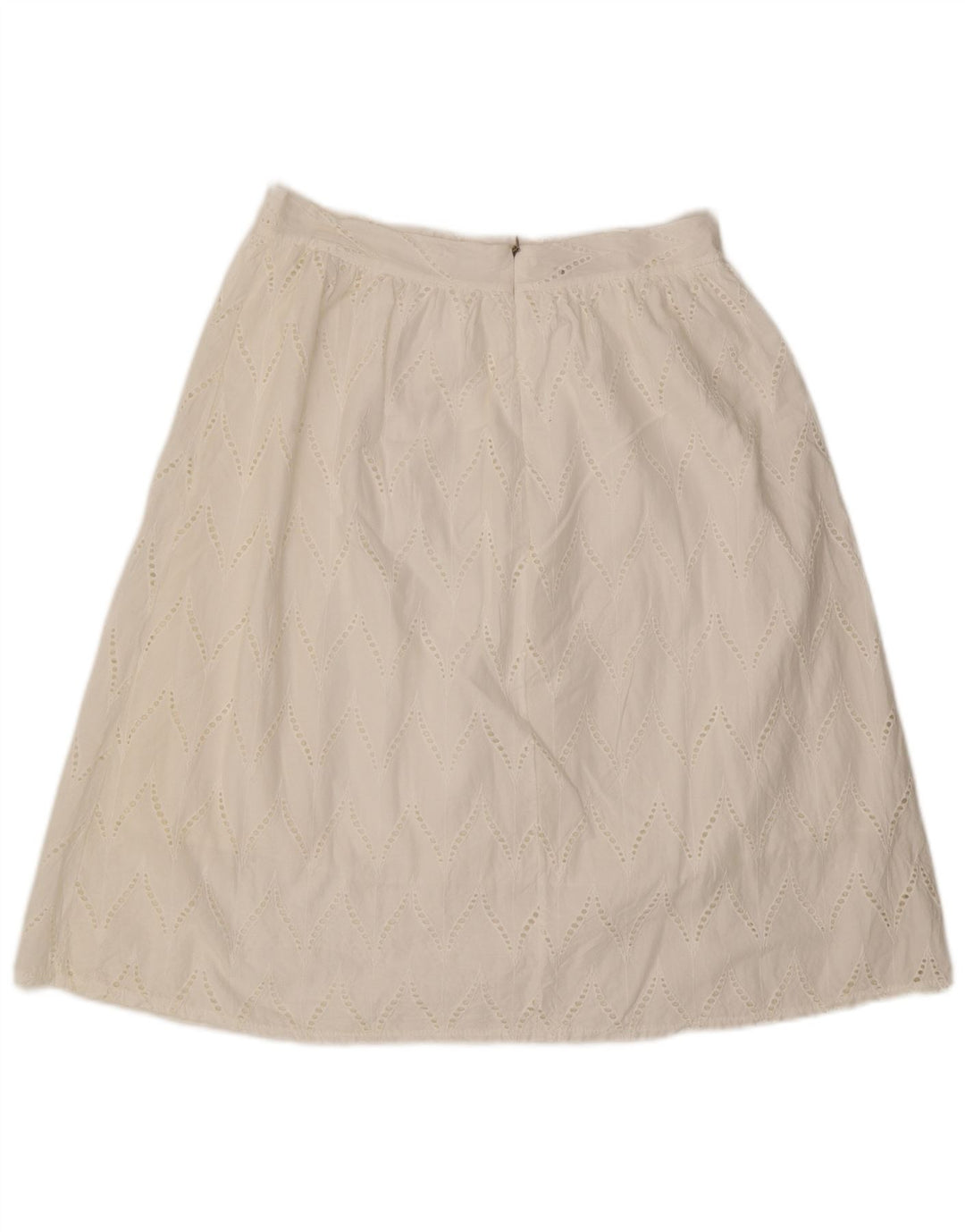 ALTAMIRA Damen Milano A-Linien-Rock W30 Mittelweiß Geometrisch