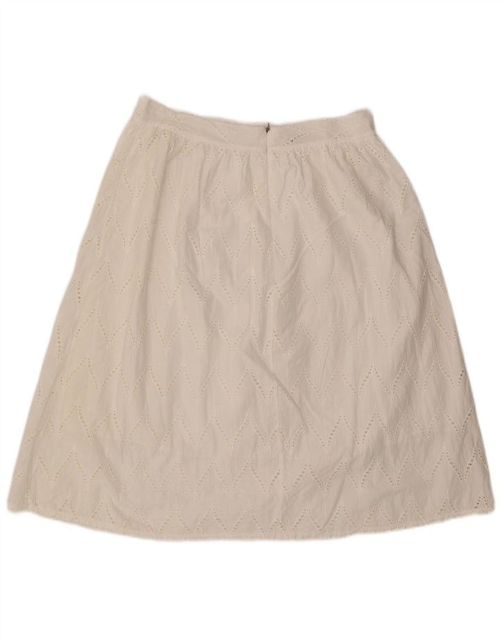 ALTAMIRA Damen Milano A-Linien-Rock W30 Mittelweiß Geometrisch