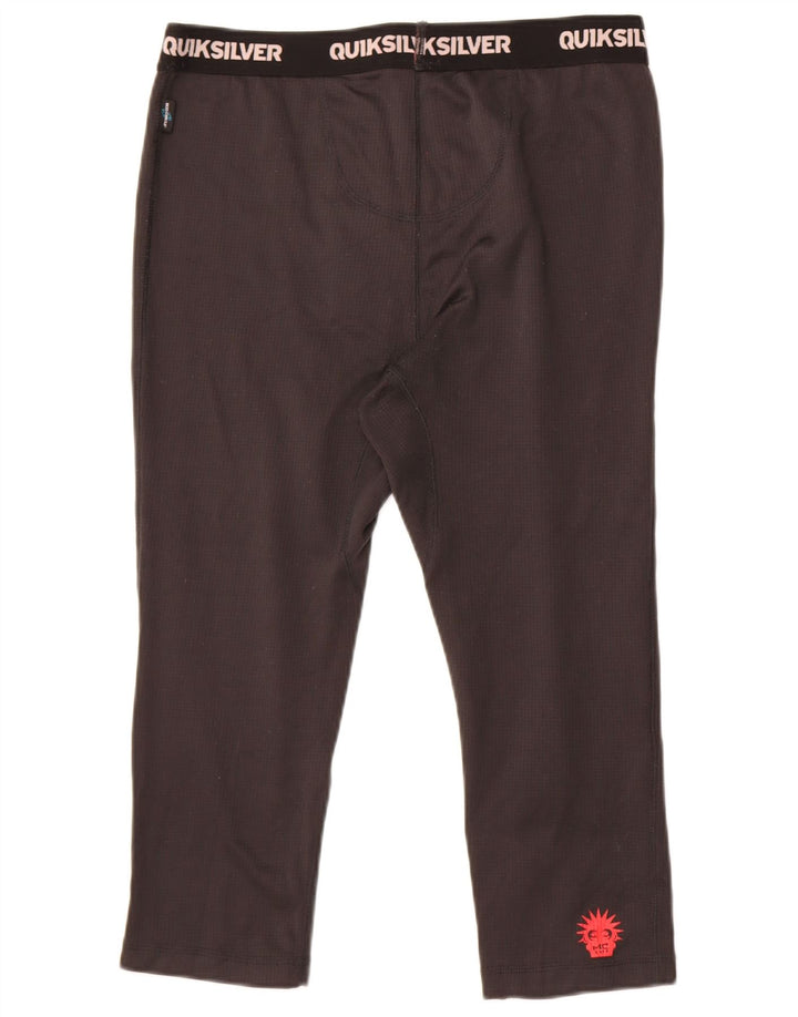 Quiksilver Herren-Capri-Leggings mit Grafik, Größe L, Schwarz