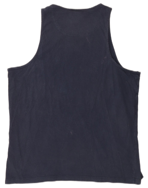 Umbro Mens Vest Top 2XL Navy Blue Cotton